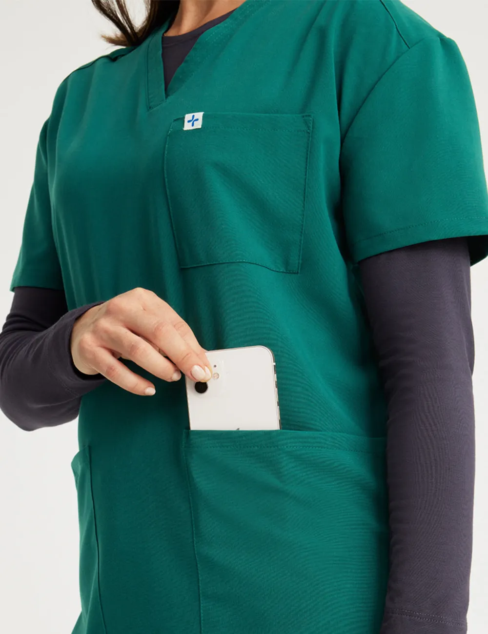 Womens 3-Pocket V-Neck Scrub Top Limited Edition Colorways