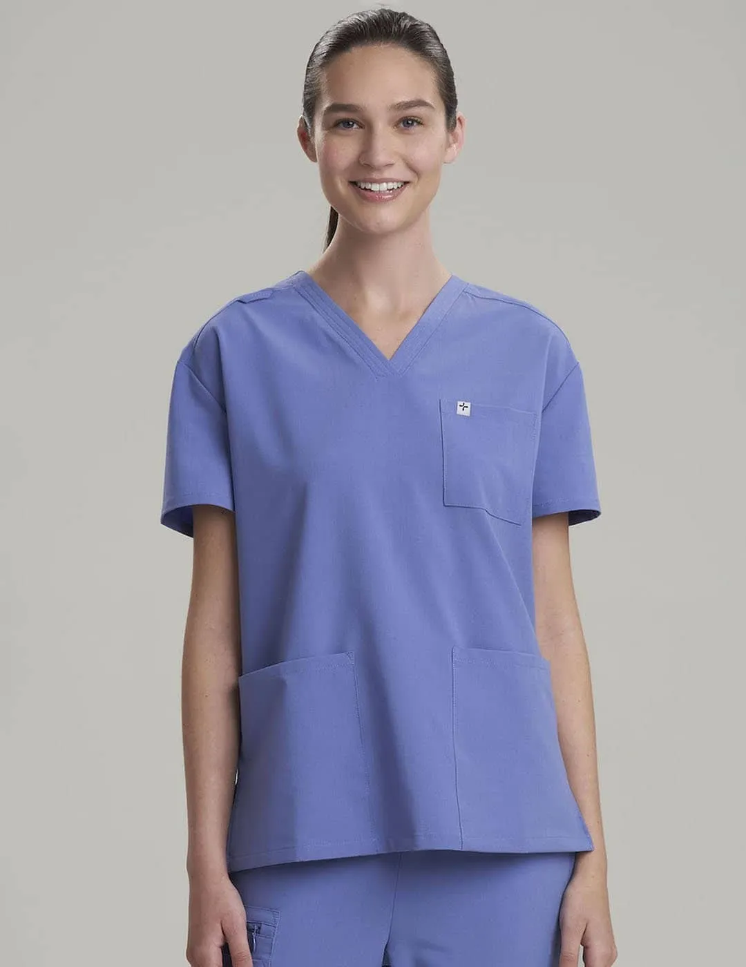 Womens 3-Pocket V-Neck Scrub Top Limited Edition Colorways