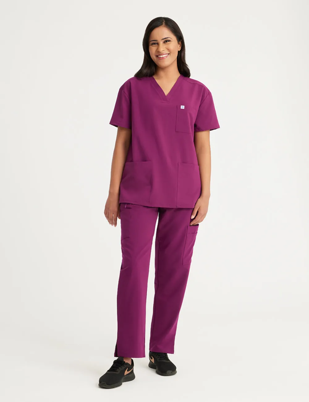 Womens 3-Pocket V-Neck Scrub Top Limited Edition Colorways