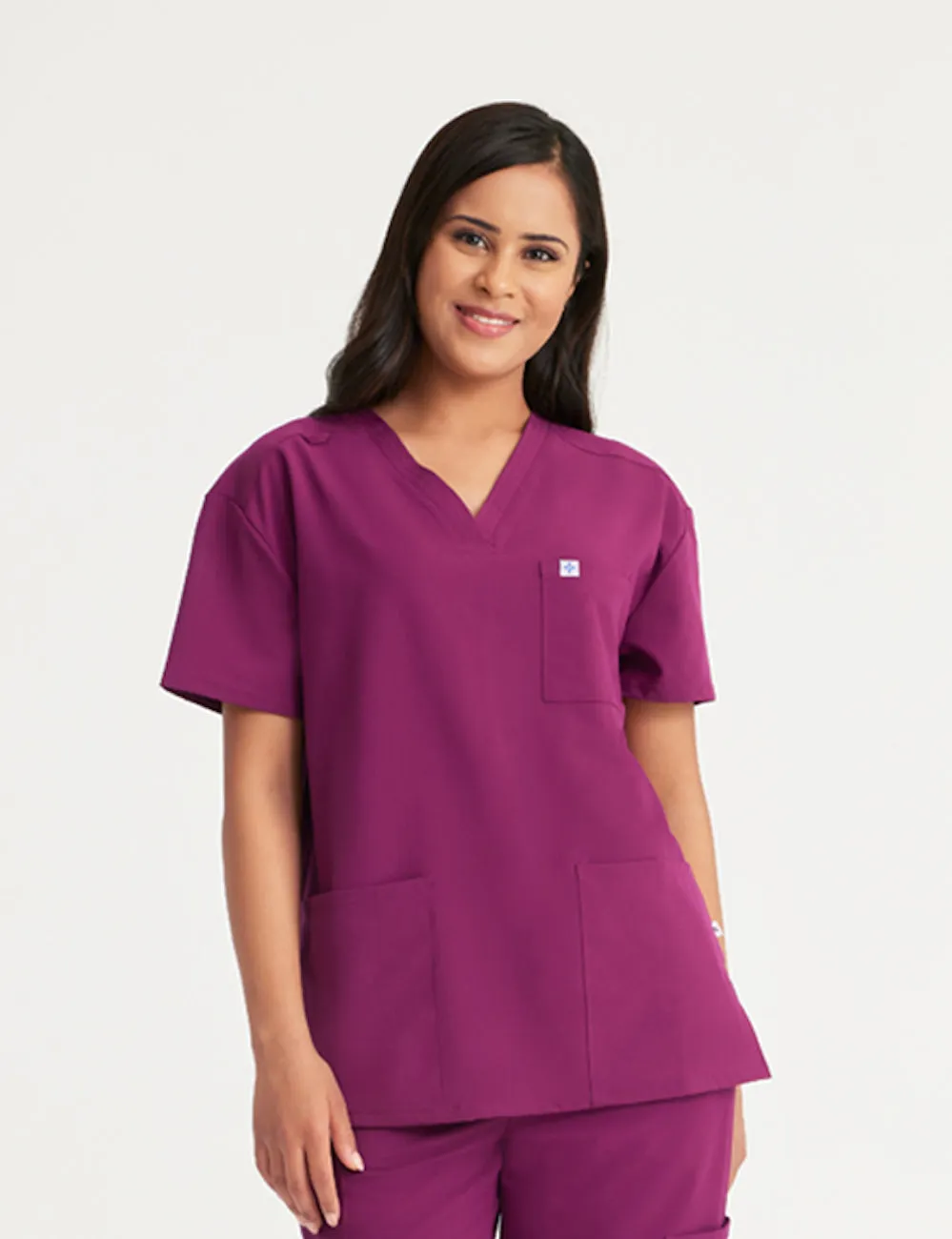 Womens 3-Pocket V-Neck Scrub Top Limited Edition Colorways