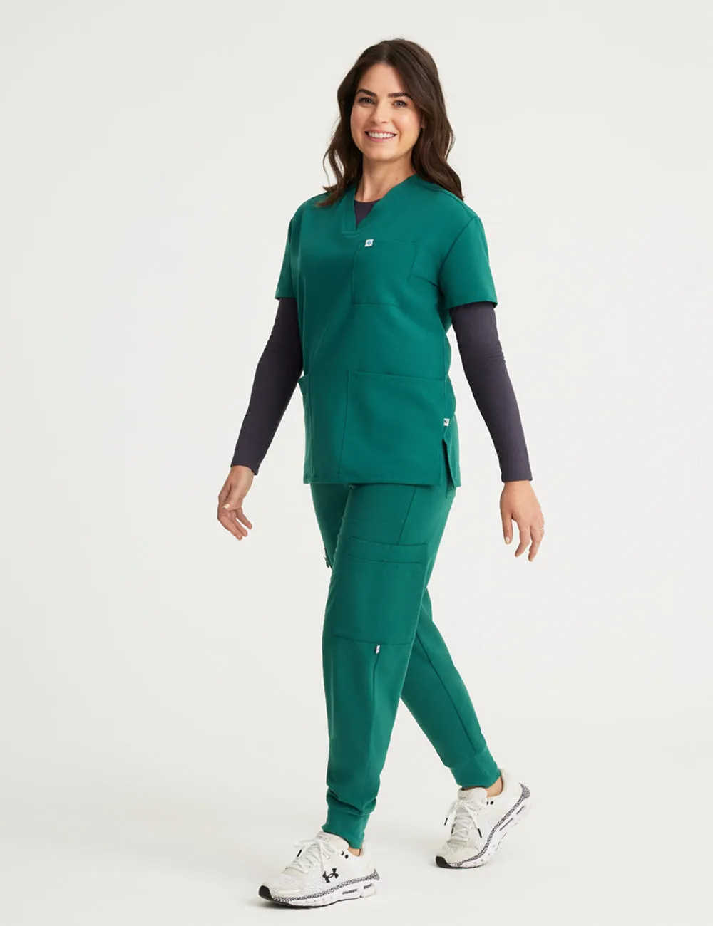 Womens 3-Pocket V-Neck Scrub Top Limited Edition Colorways