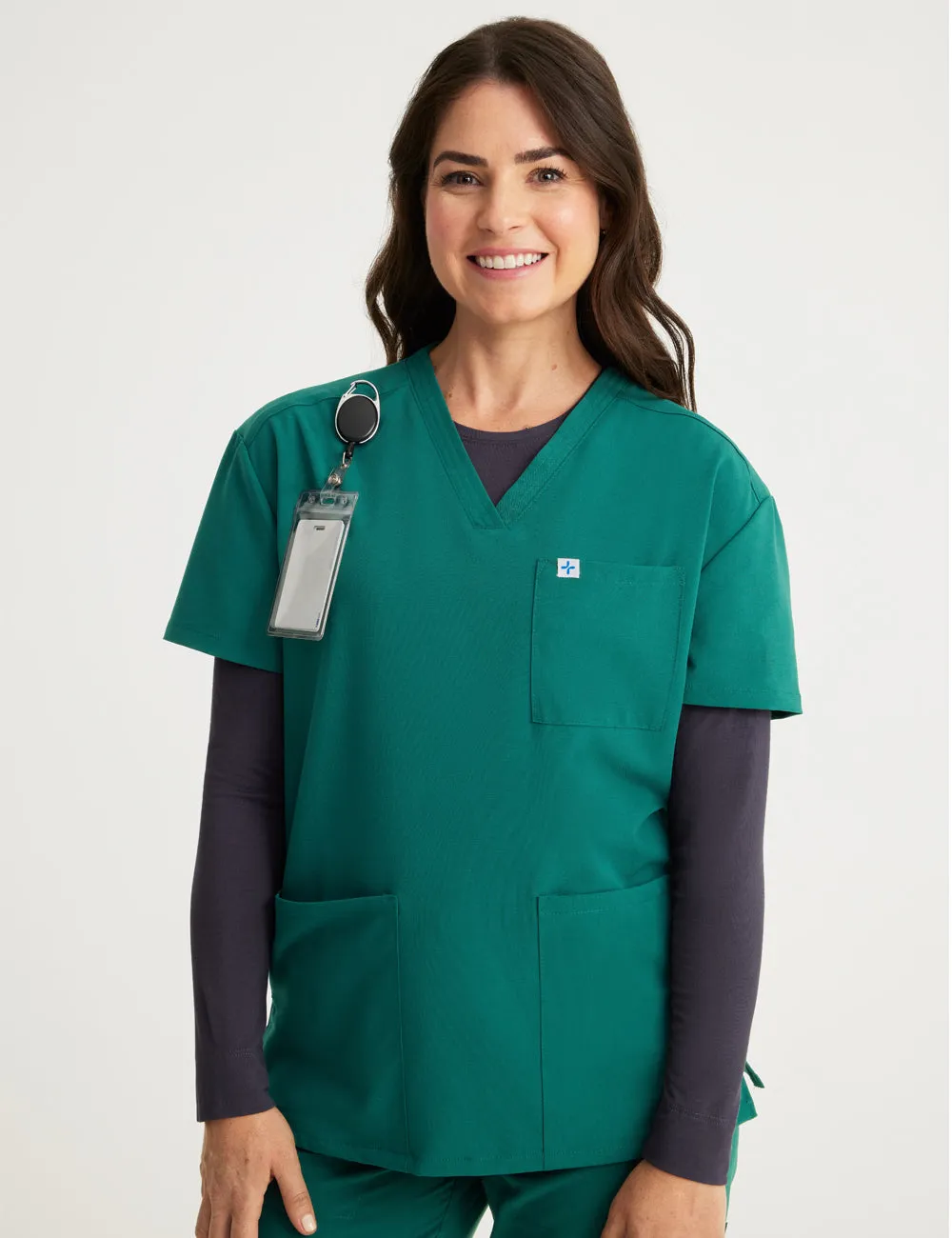 Womens 3-Pocket V-Neck Scrub Top Limited Edition Colorways