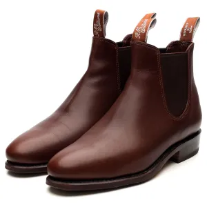 Women's 'Adelaide' Brown Leather Chelsea Boots UK 6 D