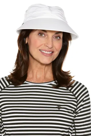 Women's Aquacade Swim Visor  |  White