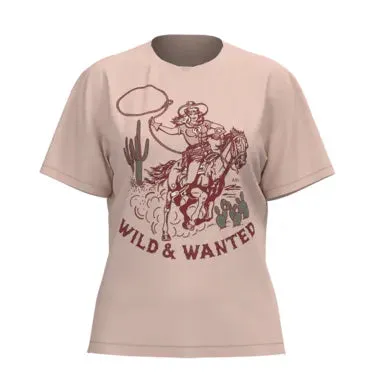 Women's Ariat Western Pulp T-shirt - Dusty Rose