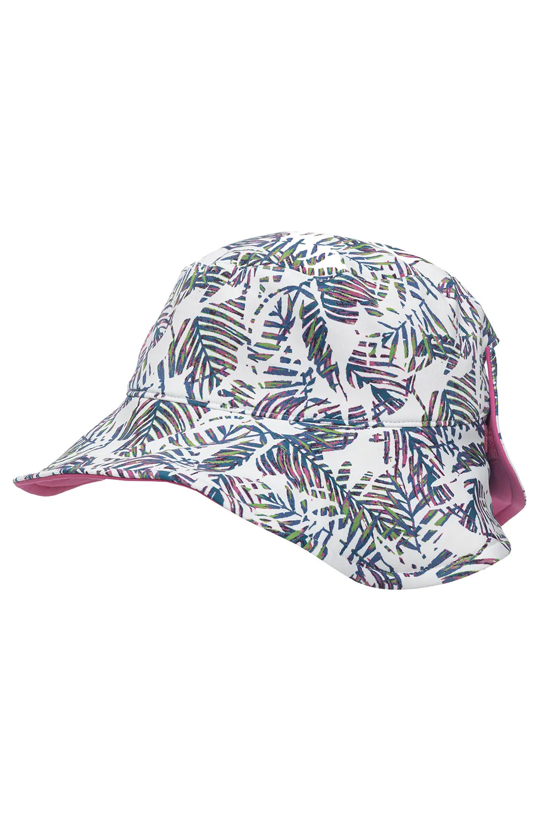 Women's Ariel Reversible Pool Hat  |  Magnolia Pink Beach Leaves