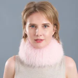 Women's Autumn and Winter Warm Fox Fur Neck Cover Ear Guards Fox Hair Band Multicolor