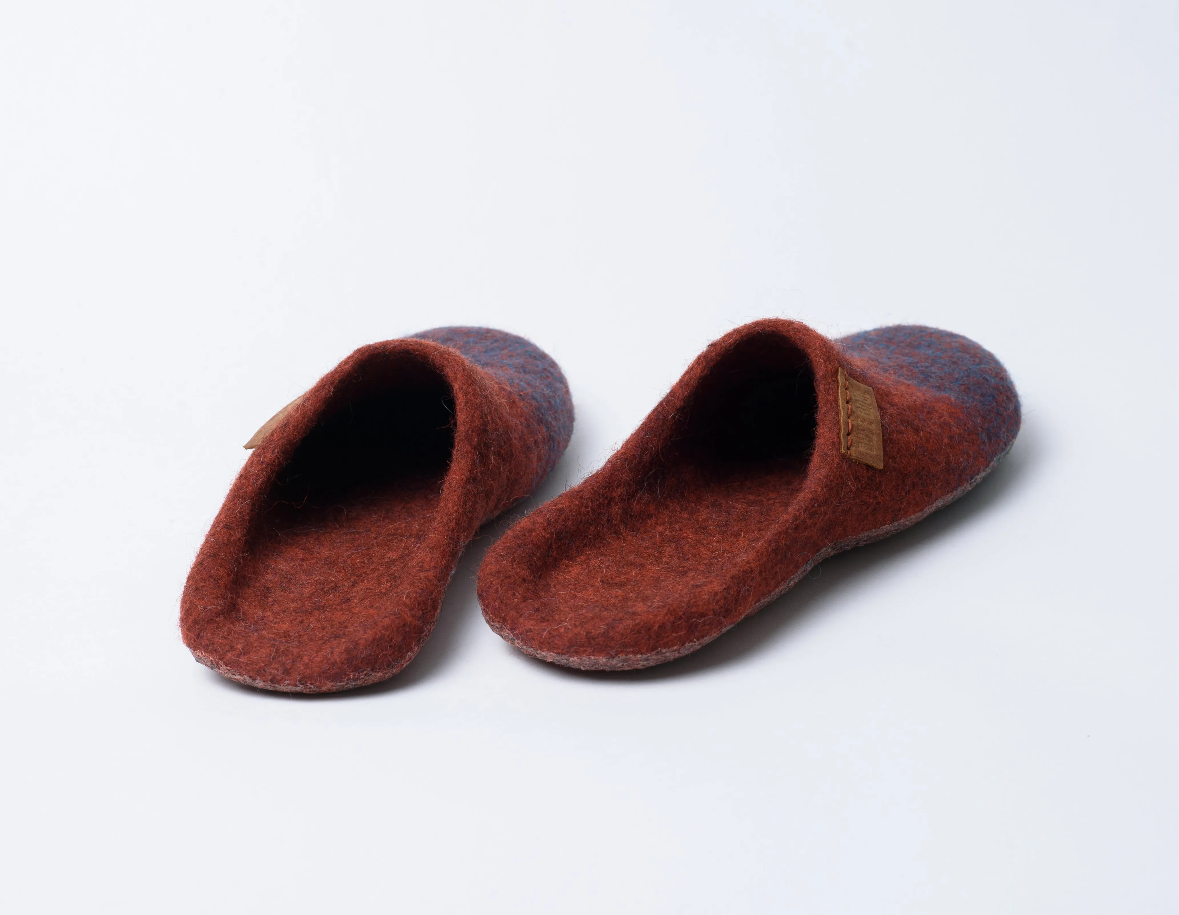 Womens Backless Slippers - Cinnamon Turquoise