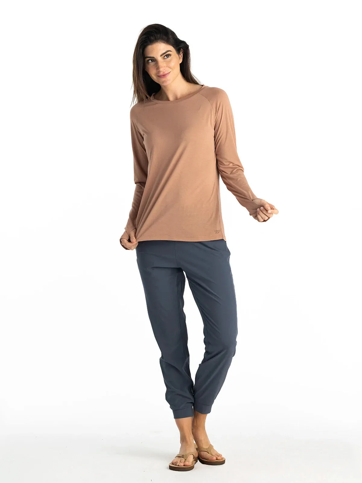 Women's Bamboo Lightweight Long Sleeve II - Canyon Clay