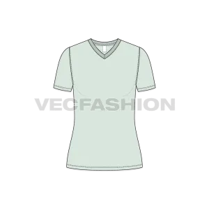 Women's Basic V-neck T-shirt