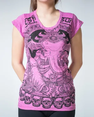 Womens Batman Ganesh T-Shirt in Pink