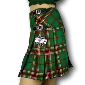 Women's Billie Kilt, Mini Skirt, Irish Tara/Murphy Tartan