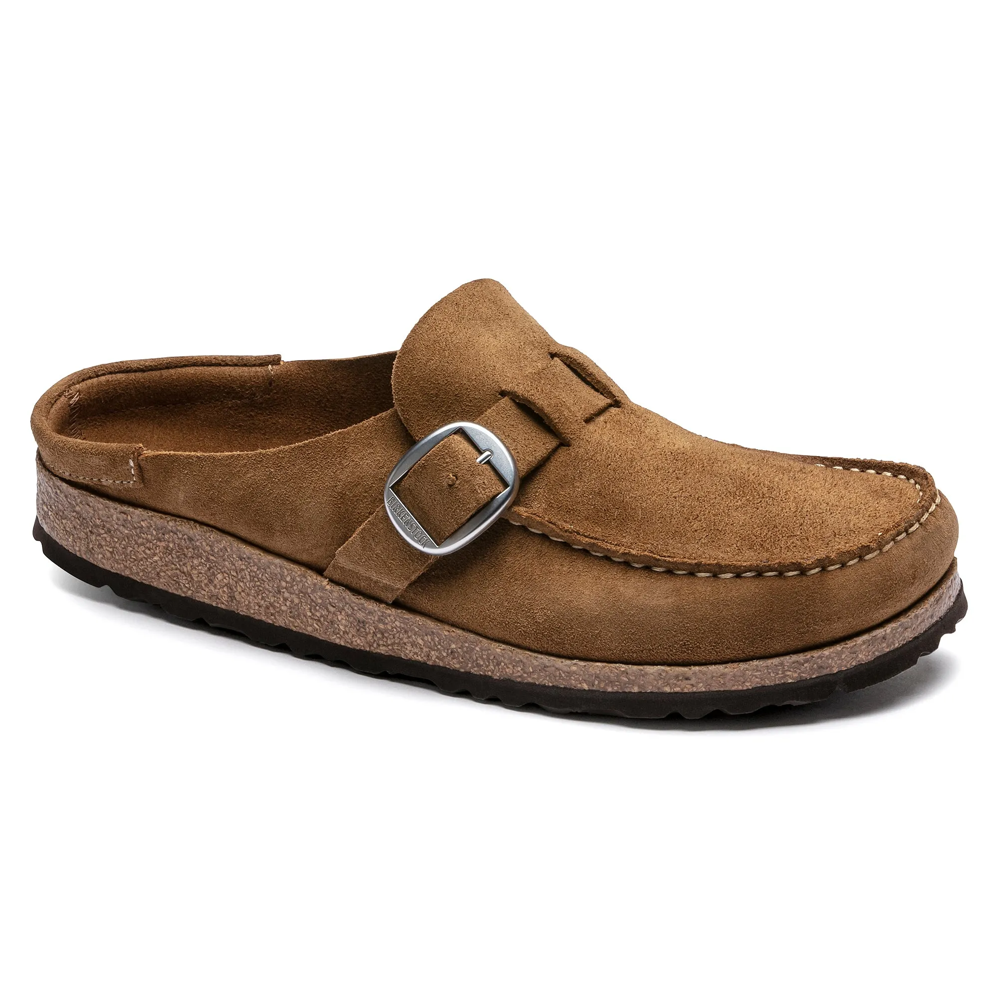 Women's Birkenstock Buckley Suede Leather Color: Tea