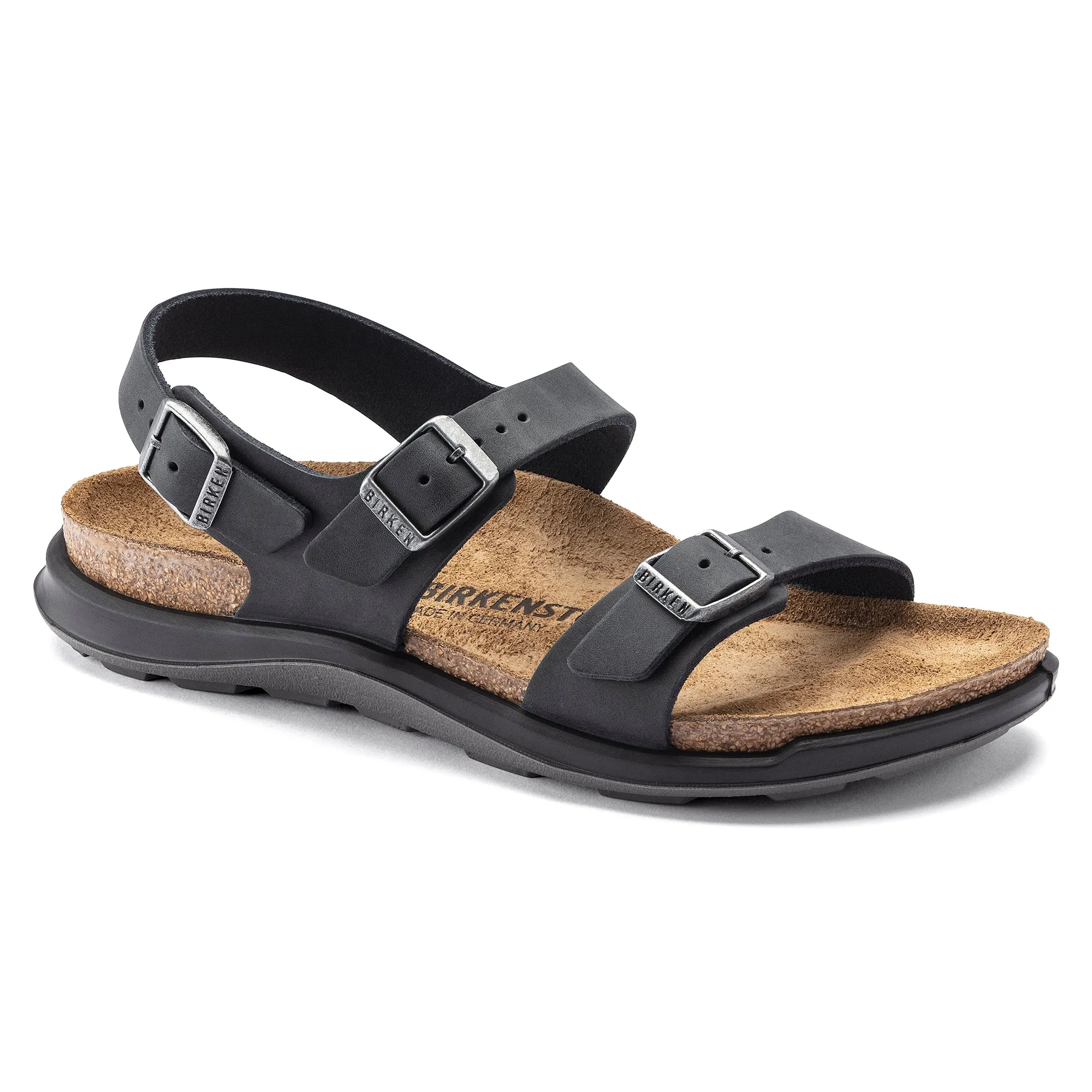 Women's Birkenstock Sonora Oiled Leather Color: Black (MEDIUM/NARROW WIDTH)