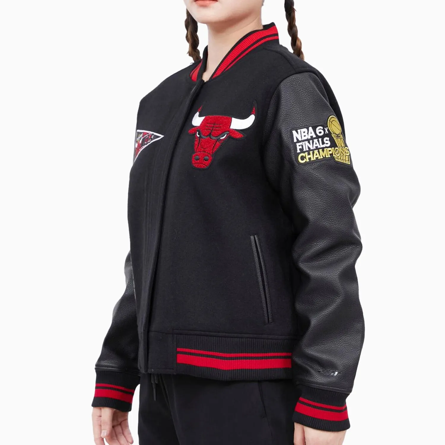 Women's Chicago Bulls Retro Classic Rib Wool Varsity Jacket