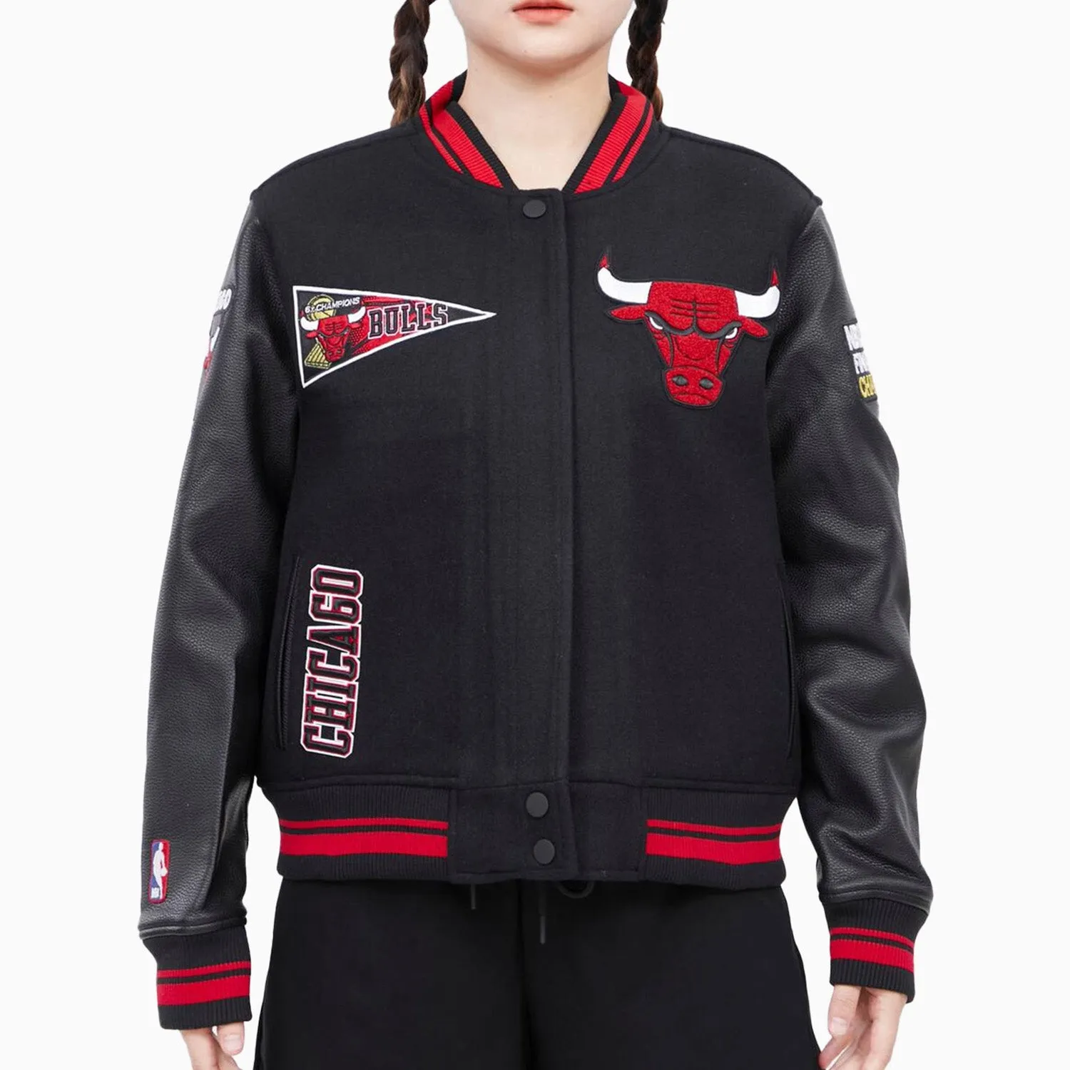 Women's Chicago Bulls Retro Classic Rib Wool Varsity Jacket