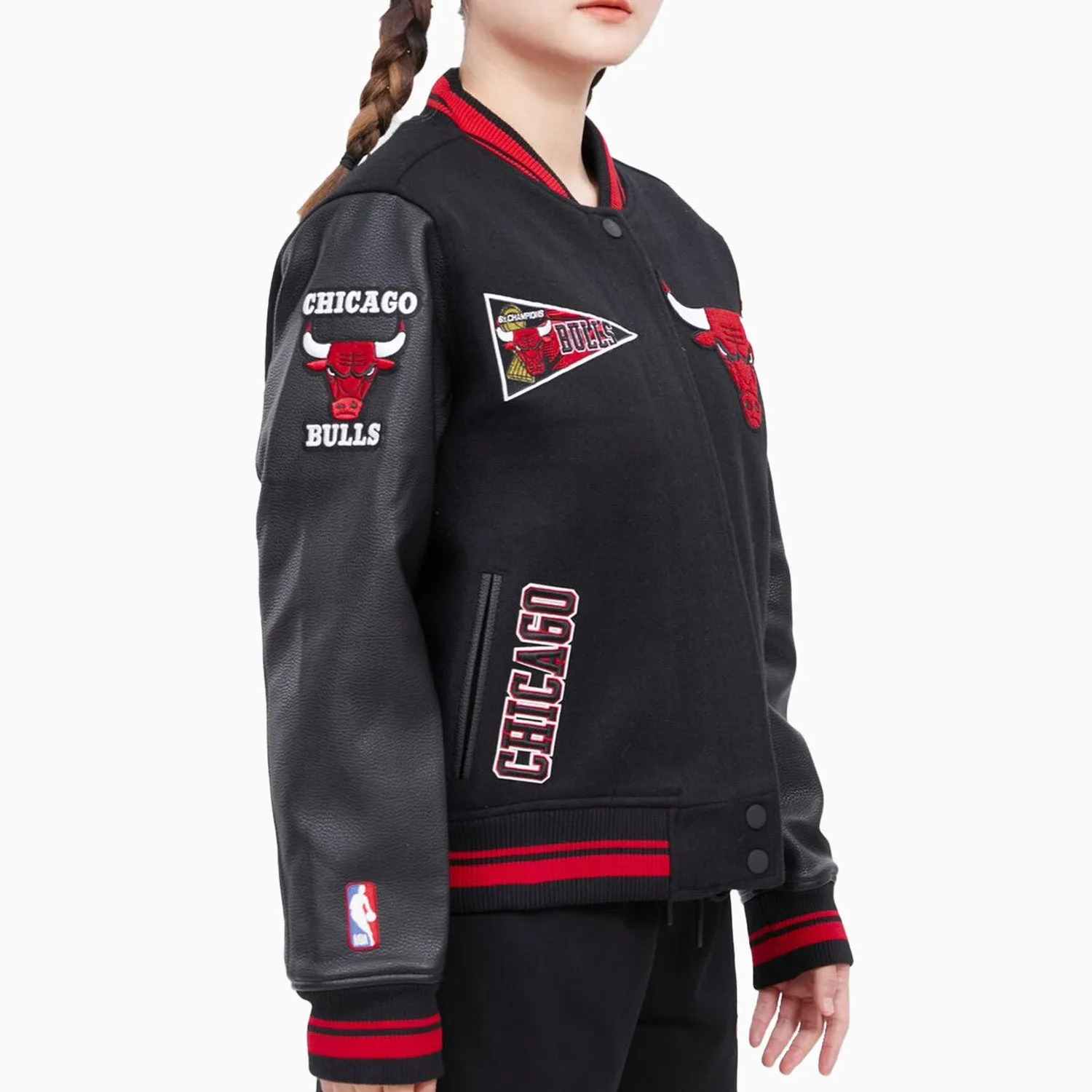 Women's Chicago Bulls Retro Classic Rib Wool Varsity Jacket