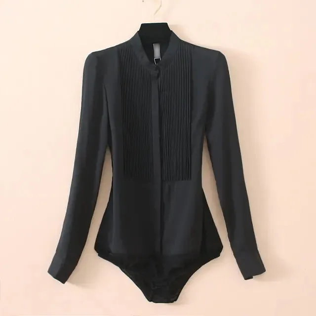 Women's Chiffon Blouse Bodysuit