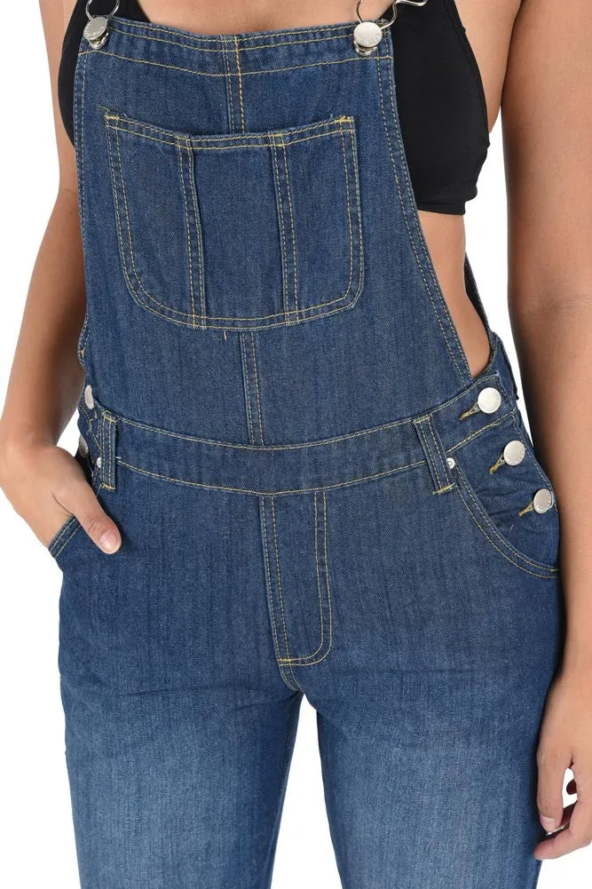 Women's Classic Style Skinny Overalls