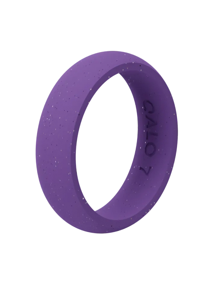 Women's Cloud to Purple Classic Silicone Ring