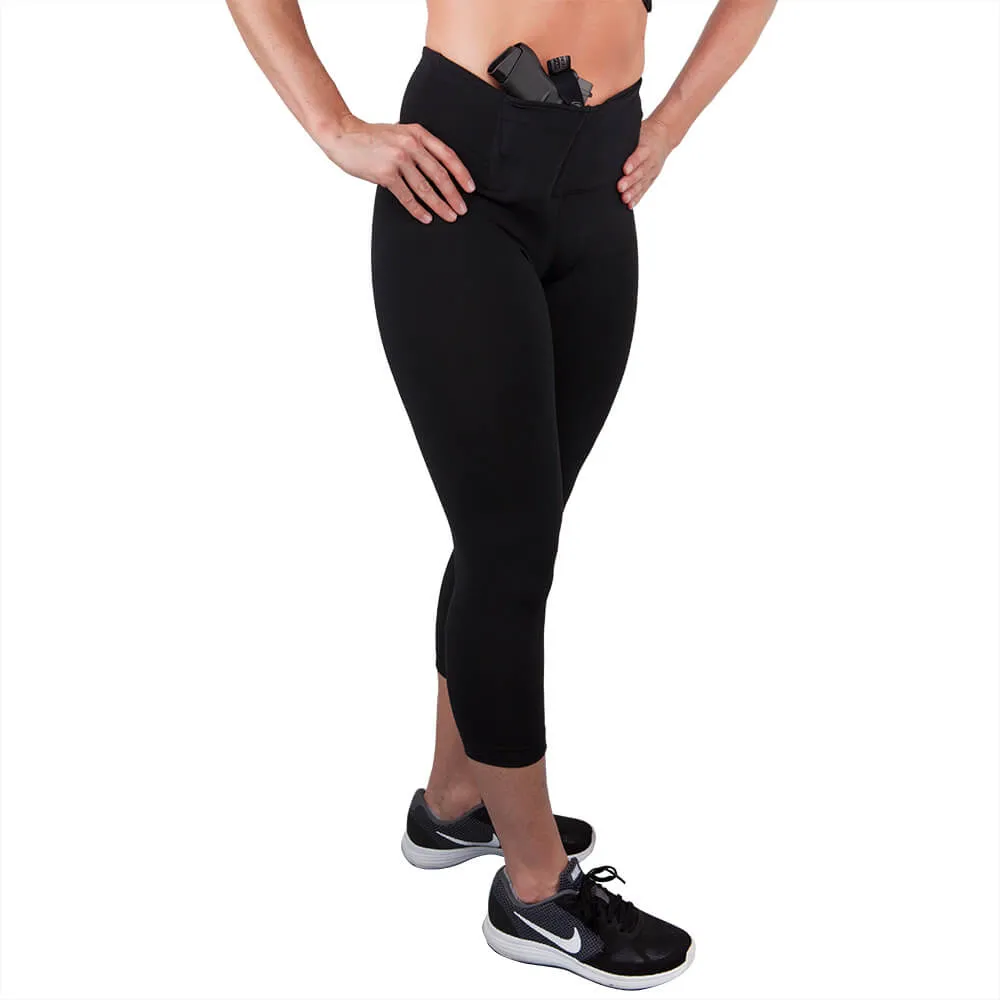 Women's Concealed Carry Original Leggings Crop Length 3 Pack