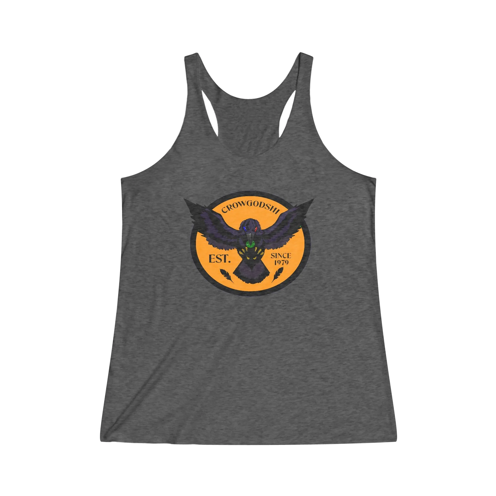 Women's Crowgodshi First Generation Limited Edition Tank Top, ORANGE LOGO