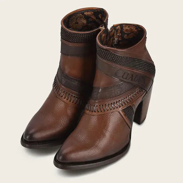 Women's Cuadra Honey Laser & Woven Round Toe Boot