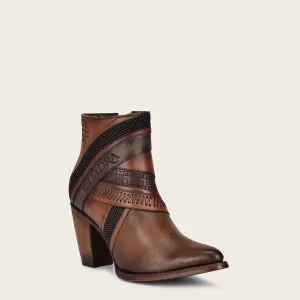 Women's Cuadra Honey Laser & Woven Round Toe Boot