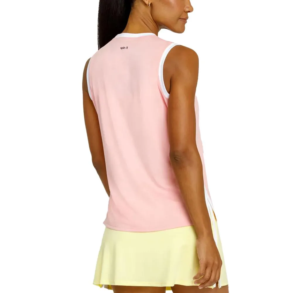 Womens Dink Scoop Neck Pickleball Tank Quartz Pink