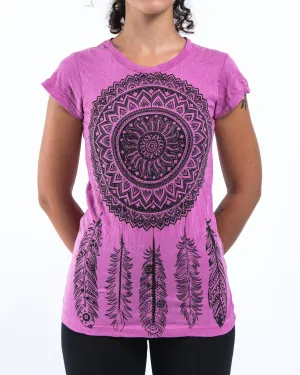 Womens Dreamcatcher T-Shirt in Pink