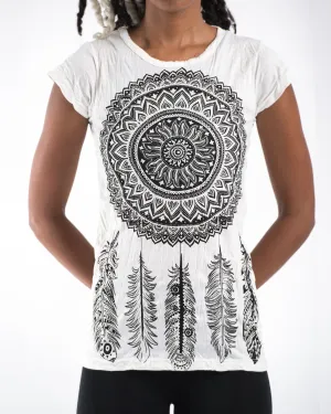 Womens Dreamcatcher T-Shirt in White