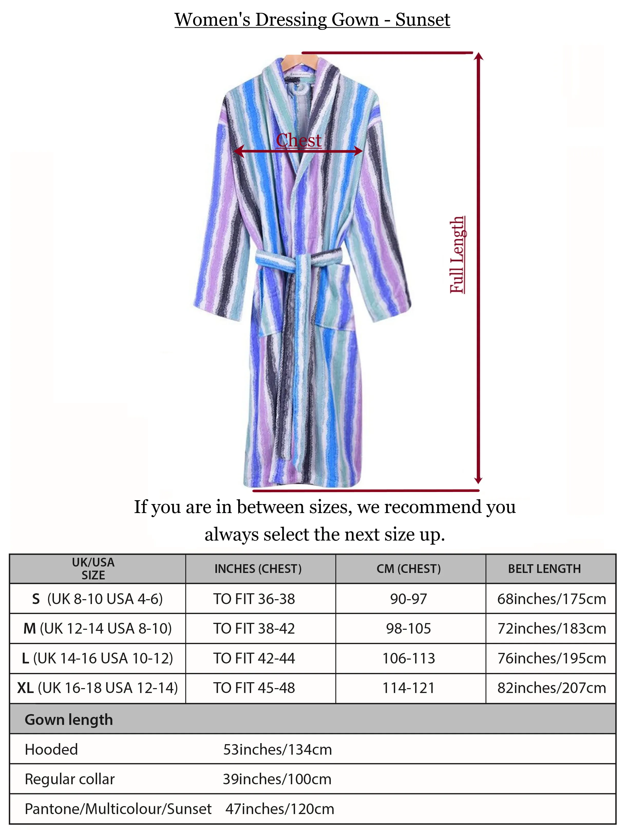 Women's Dressing Gown - Sunset