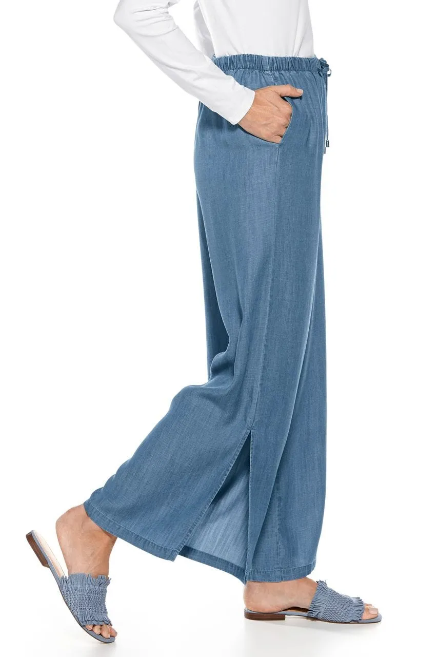 Women's Enclave Wide Leg Pants  |  Light Indigo Chambray