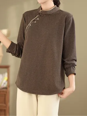 Women’s Essential Look with Cozy Stand Collar Sweater