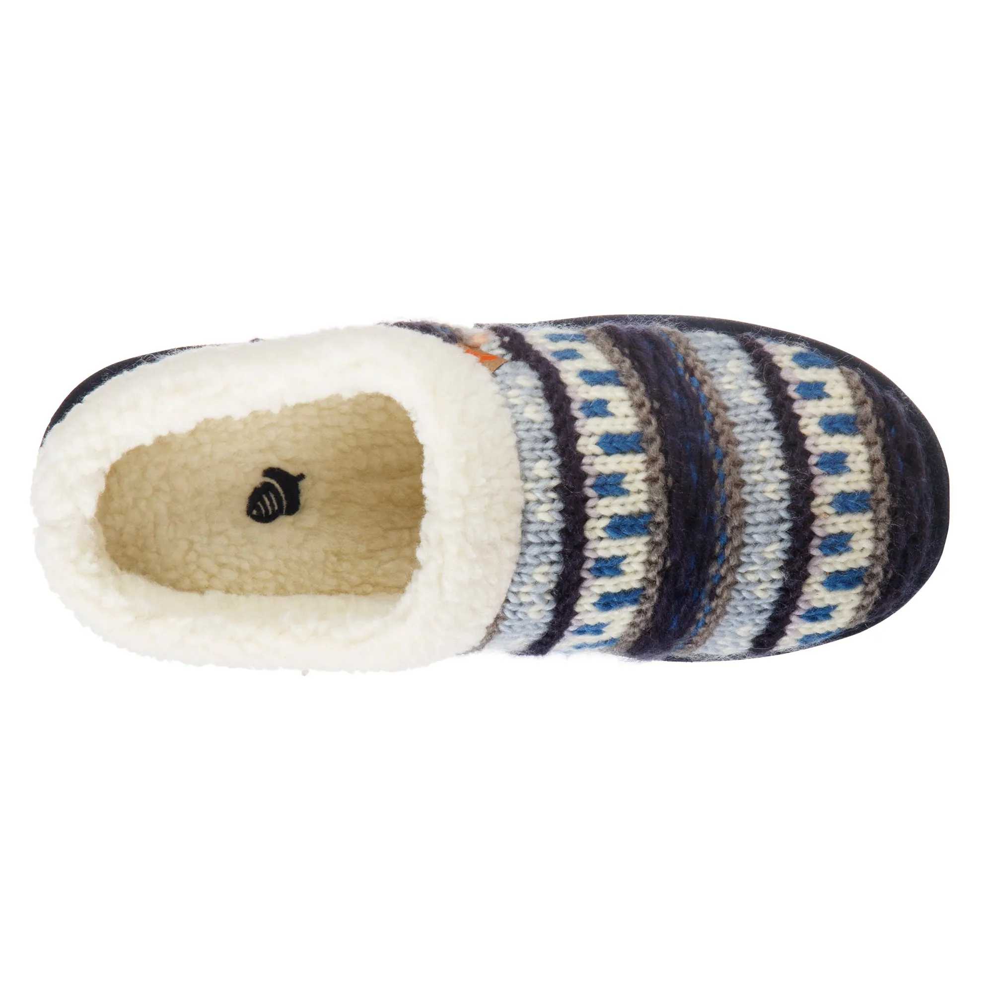 Women's Fairisle Clog Slipper with Indoor/Outdoor Sole