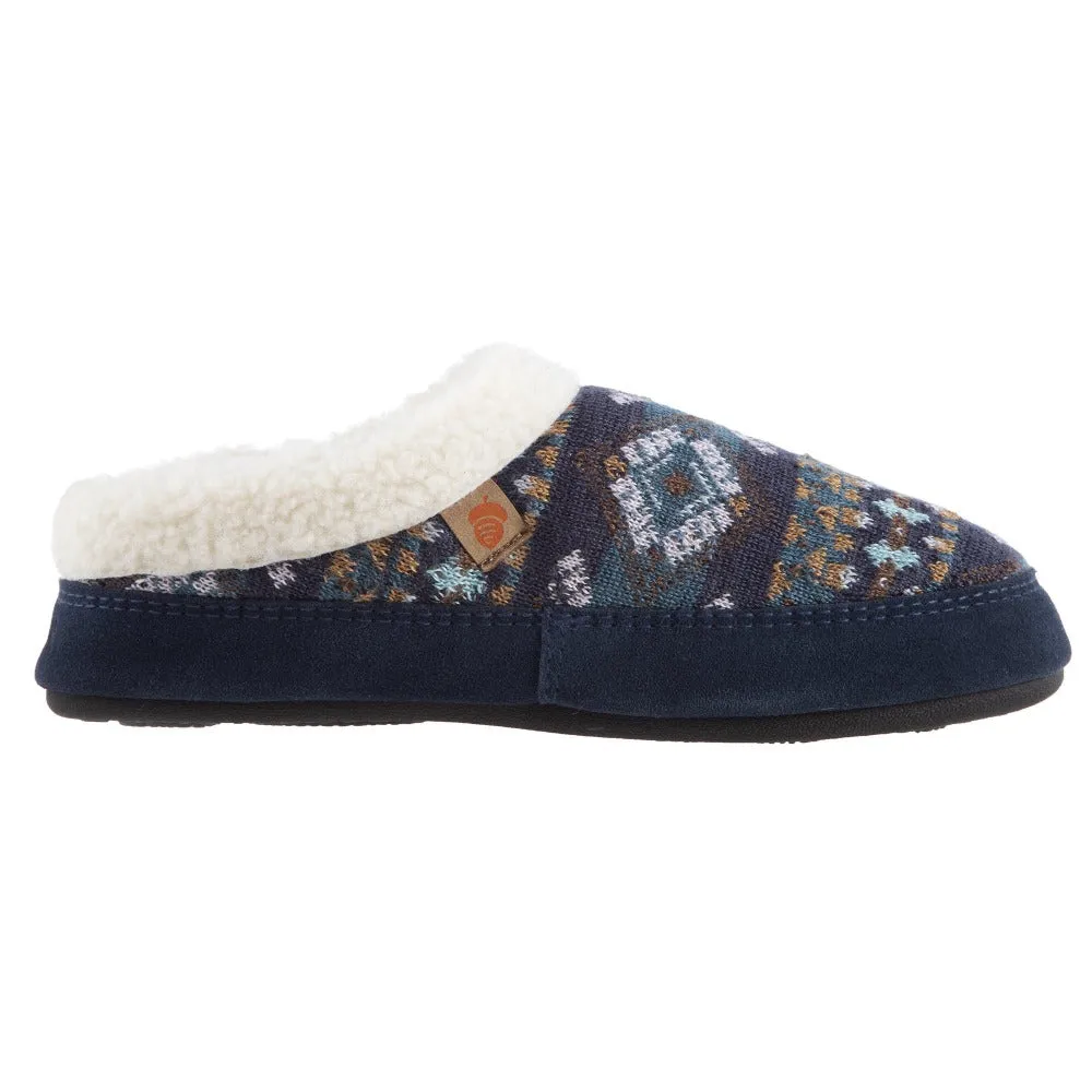 Women's Fairisle Clog Slipper with Indoor/Outdoor Sole