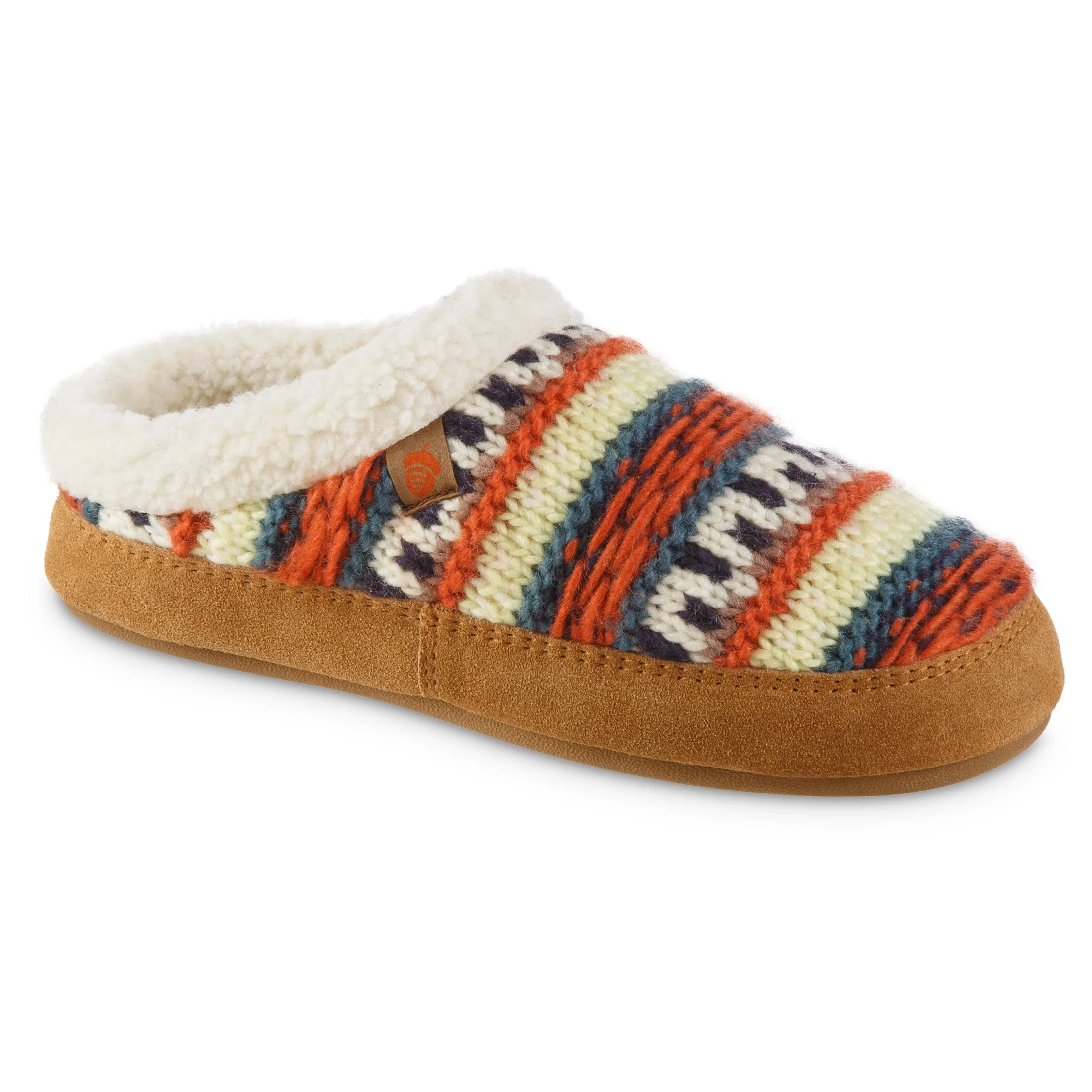 Women's Fairisle Clog Slipper with Indoor/Outdoor Sole