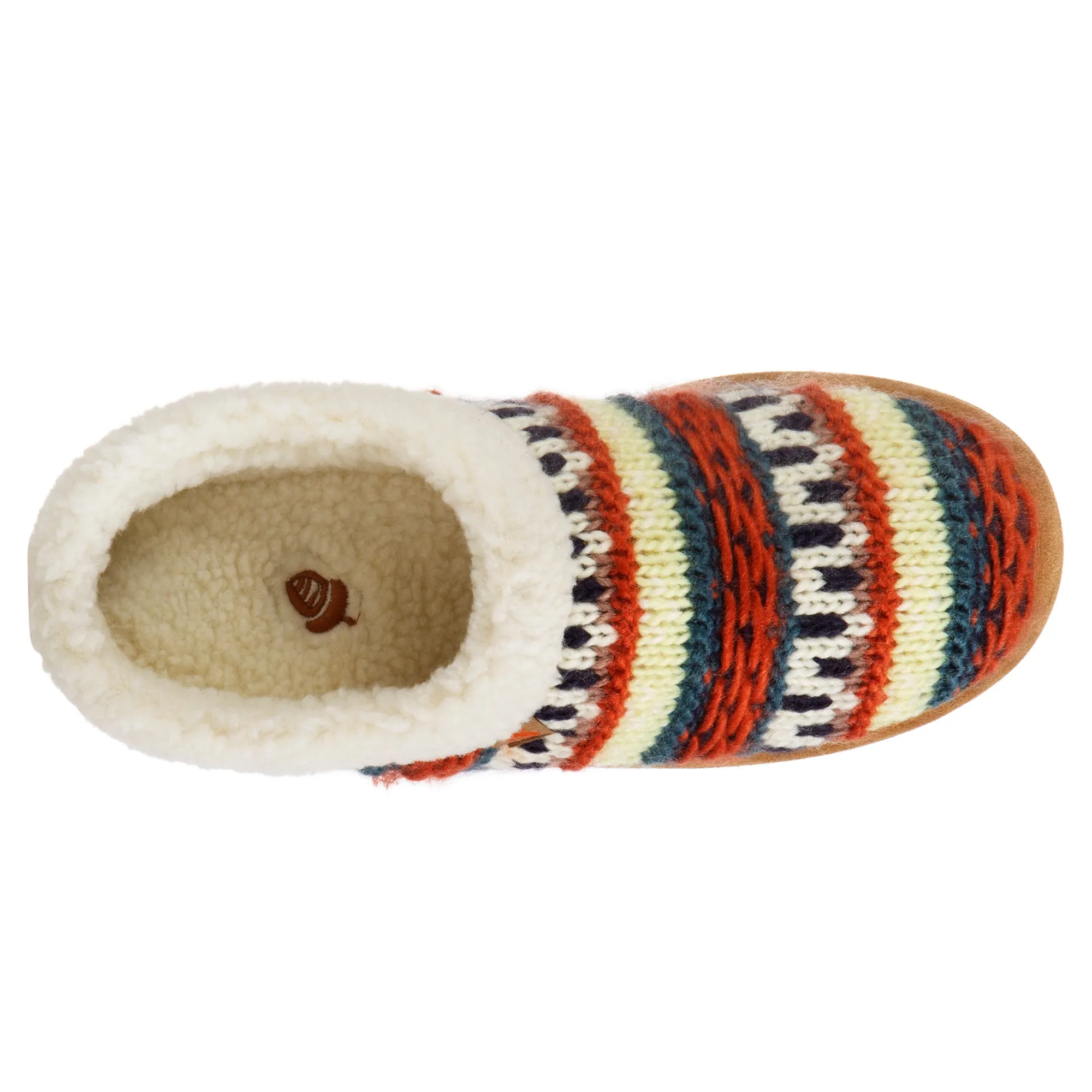 Women's Fairisle Clog Slipper with Indoor/Outdoor Sole