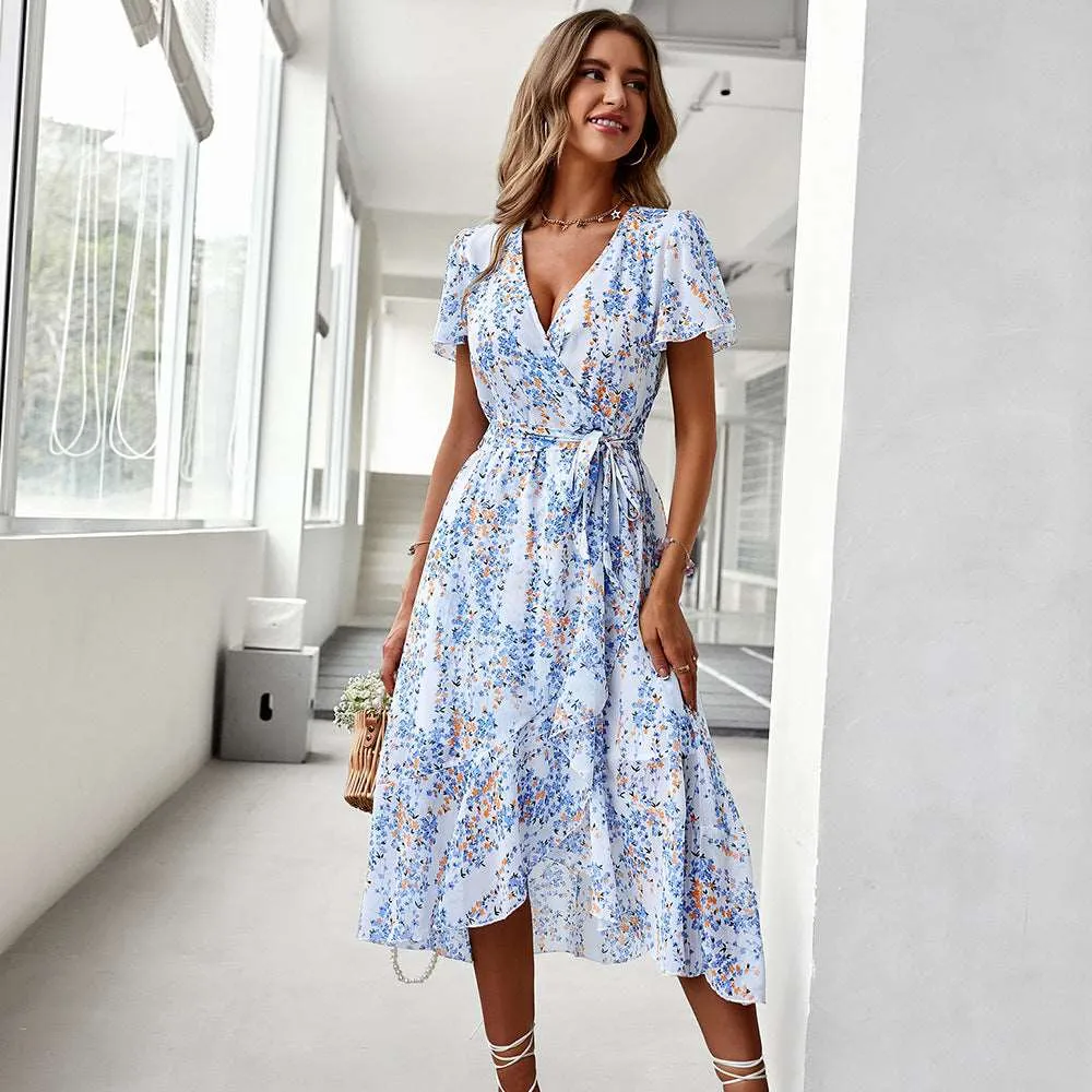 Women's Flowy Chiffon Summer Dress