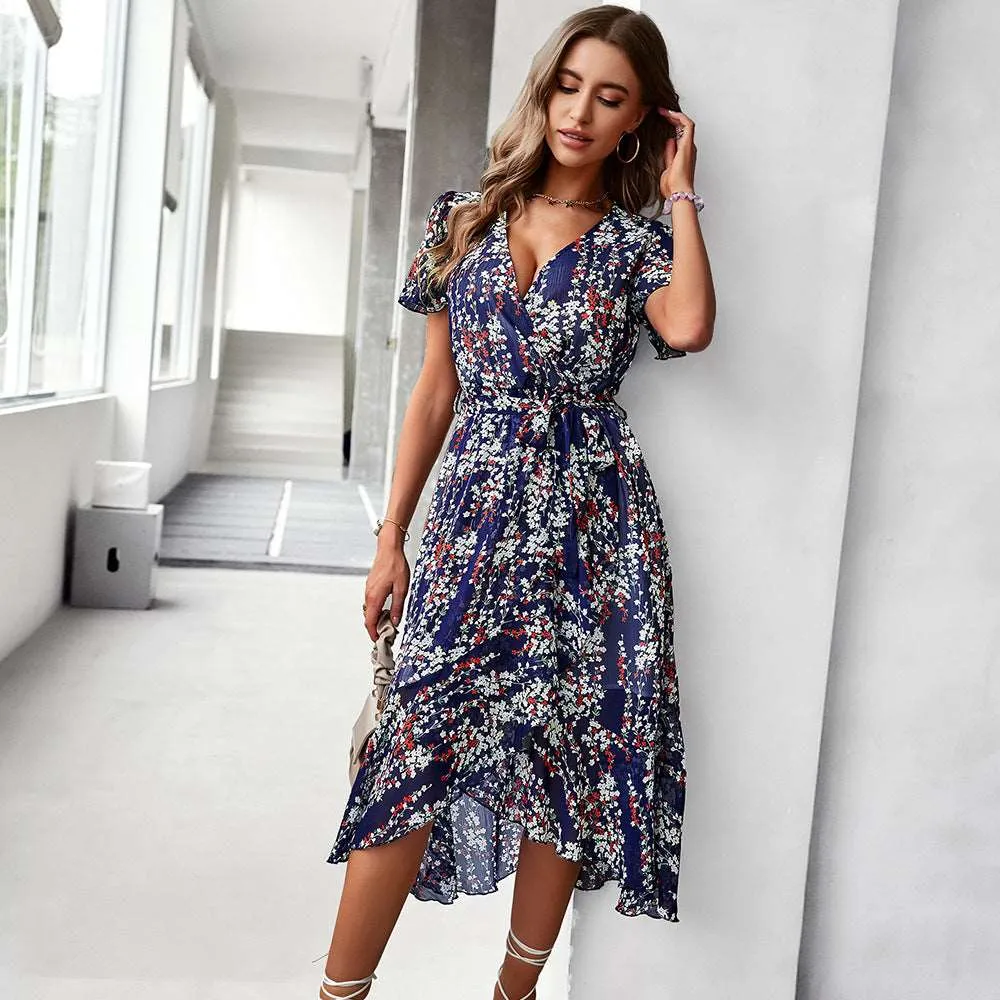 Women's Flowy Chiffon Summer Dress