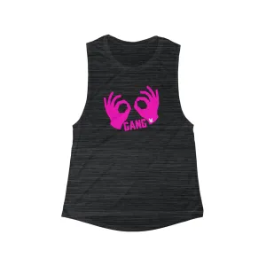 Women's Flowy Scoop Muscle Tank - Griddy Gang