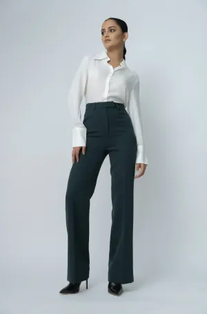 Women's Formal Hi-rise Flared Trousers