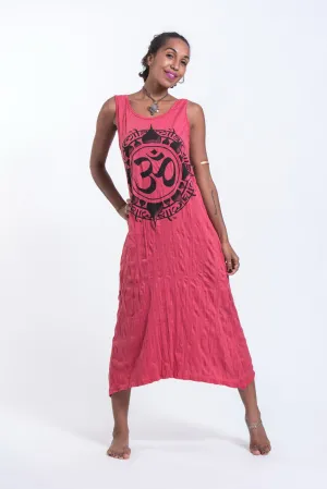 Womens Infinitee Om Long Tank Dress in Red