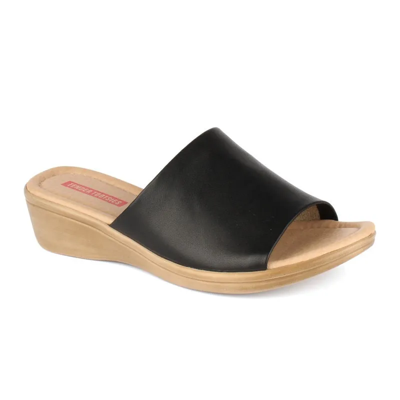 Women's Irina Wide Band Slide Sandal Black