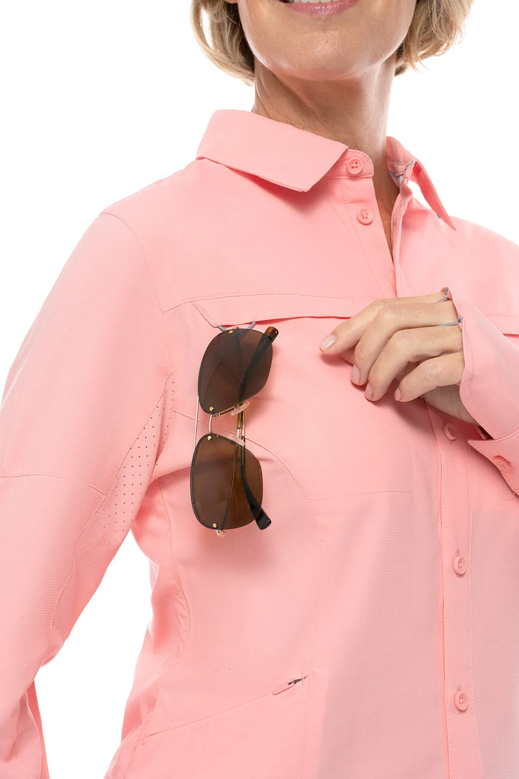 Women's Kodia Fishing Shirt  |  Peachy Pink