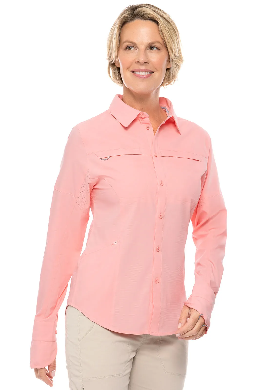 Women's Kodia Fishing Shirt  |  Peachy Pink