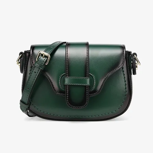 Womens Leather Small Saddle Crossbody Bags