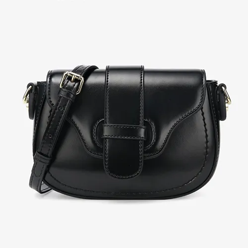 Womens Leather Small Saddle Crossbody Bags