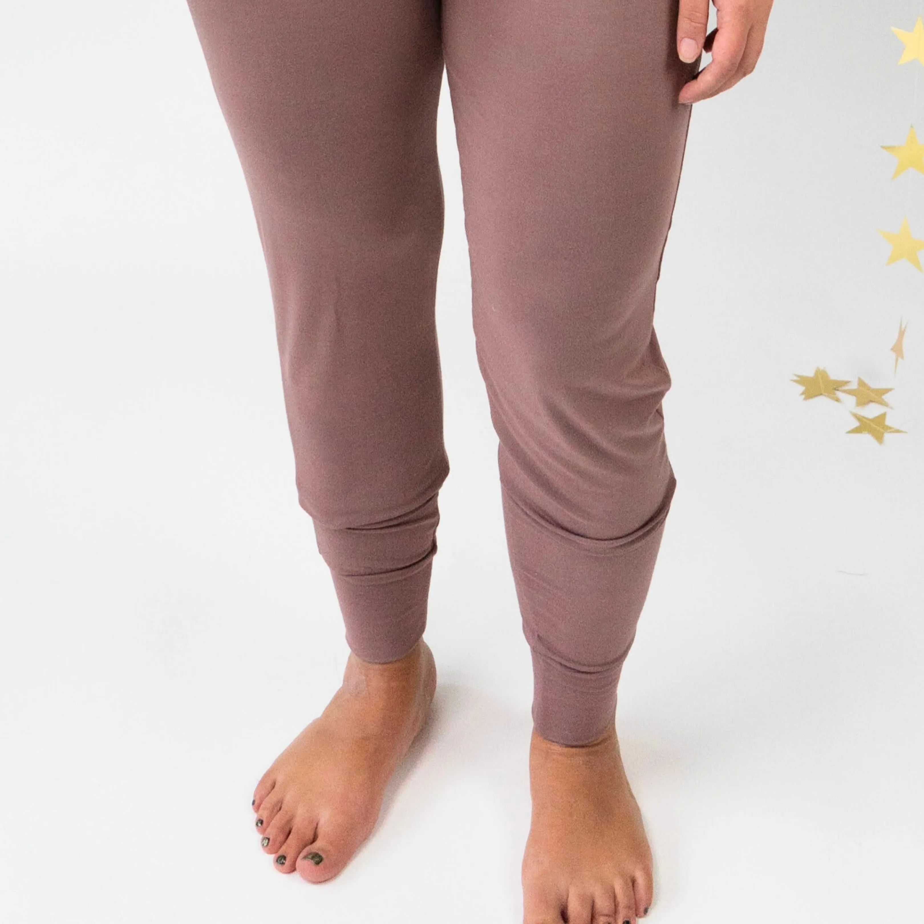 Women's Long Sleeve Lounge Jogger Set - Twilight Mauve