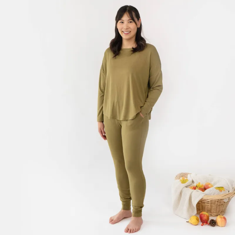 Women's Long Sleeve PJ Set - Basil